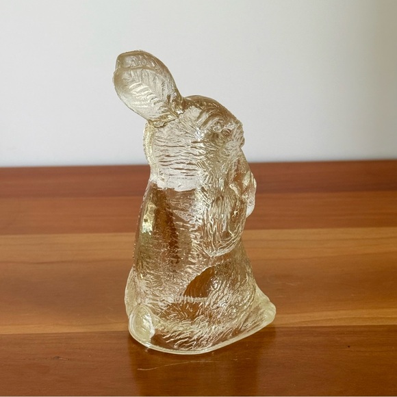 Vintage Glass Bunny Rabbit With Carrot Candy Holder - Picture 6 of 12